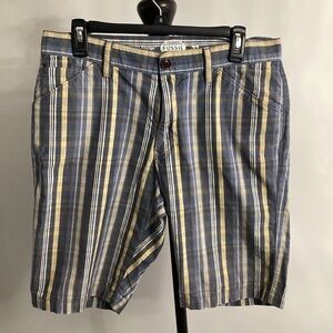 Fossil Blue & Yellow Flat Front Shorts - Men’s Size 32